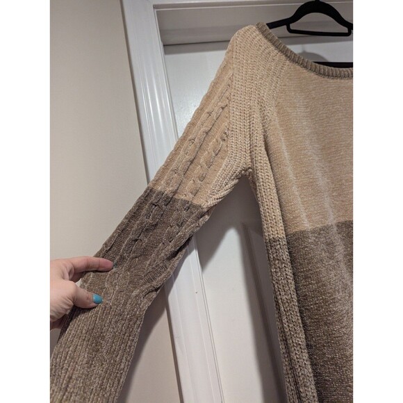 Lularoe Size XL NWT Neutral Color block Sweater Dress Lauren (Z20) - Picture 3 of 7